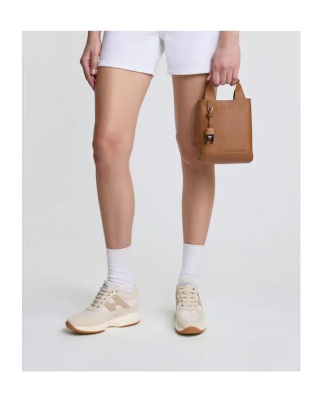 Hogan Natural Interactive Lace-Up Sneakers