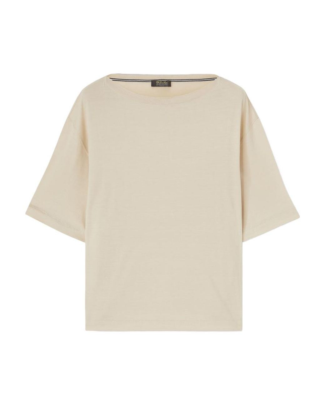 Loro Piana Natural Plain Jersey T-Shirt