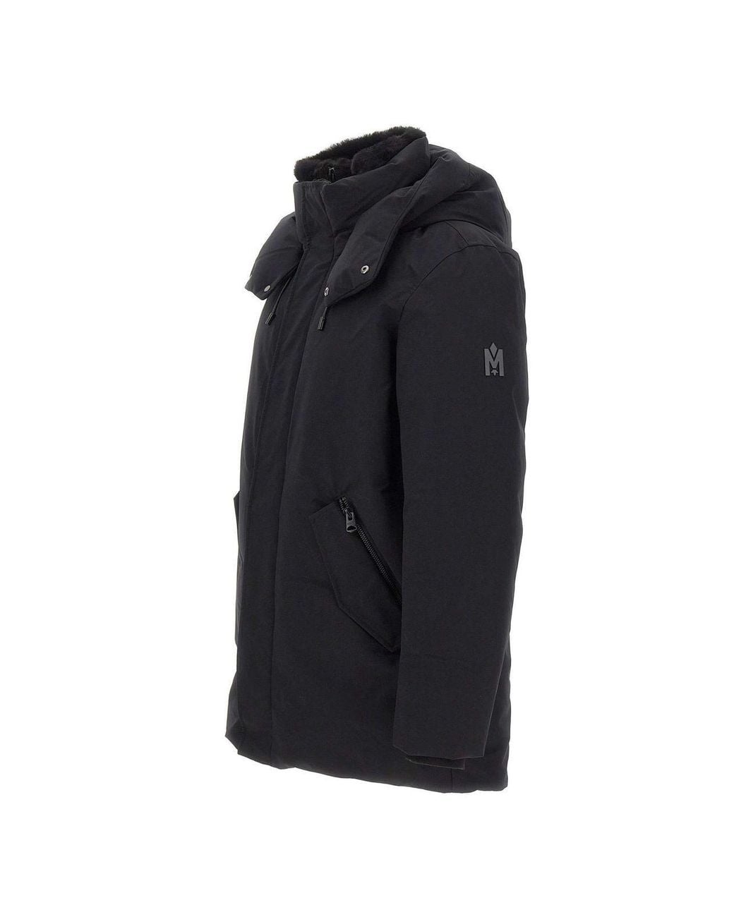 Mackage Blue Sullivan Hooded Down Coat for men