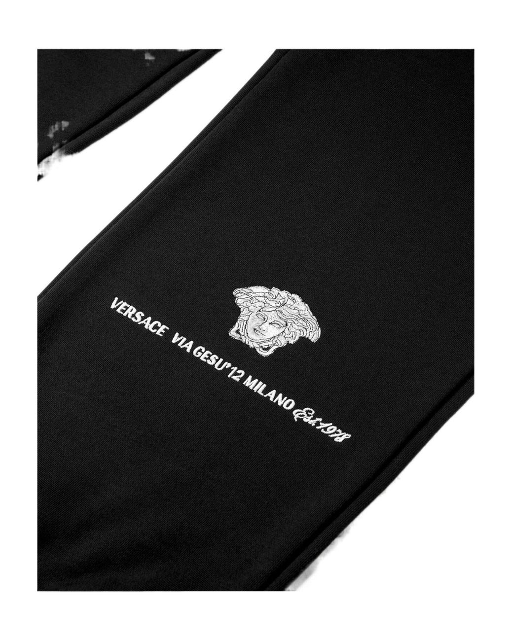 Versace Black Medusa Milano Track Pants for men