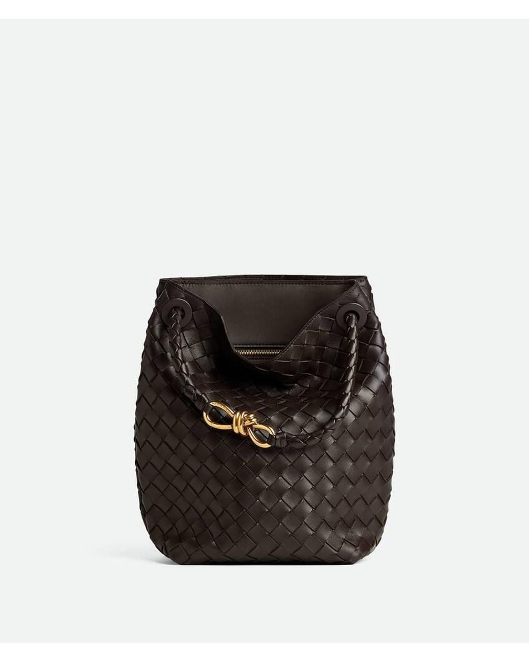 Bottega Veneta Black Small Andiamo Bucket Bag