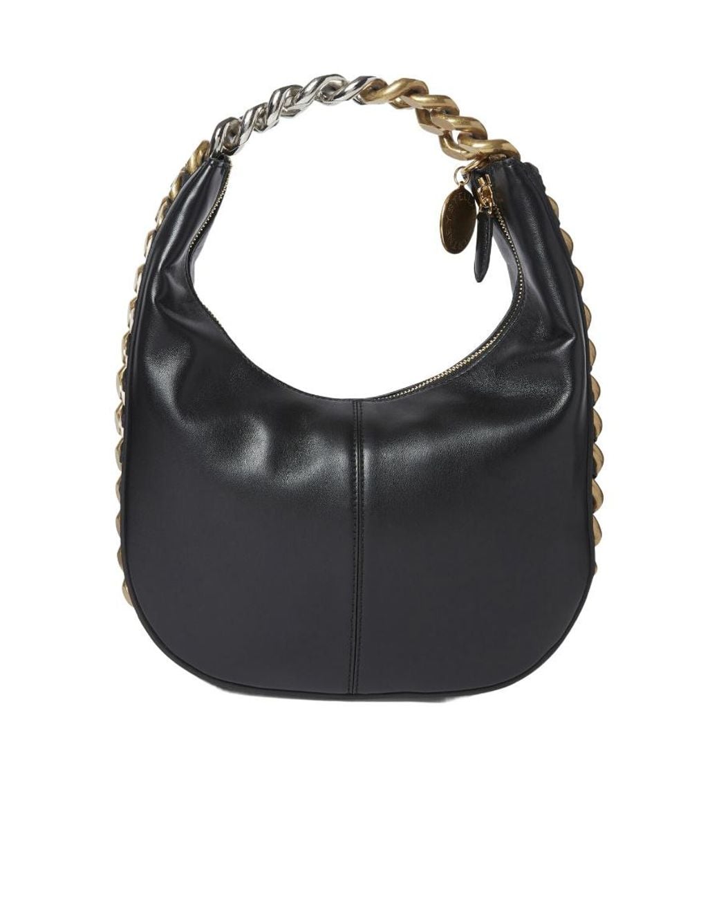 Stella McCartney Black Frayme Zipit Small Shoulder Bag