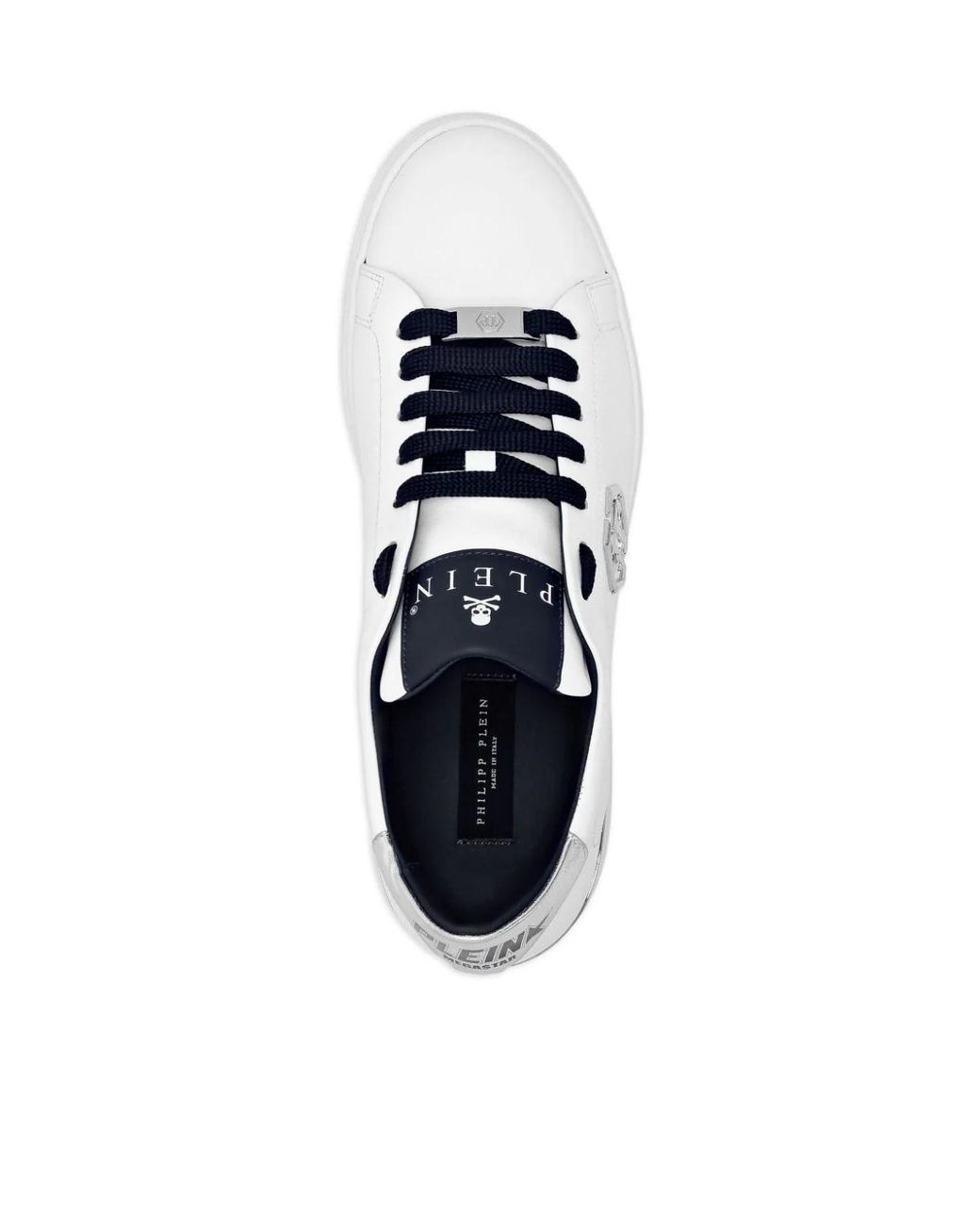 Philipp Plein White Hexagon Low-Top Sneakers for men