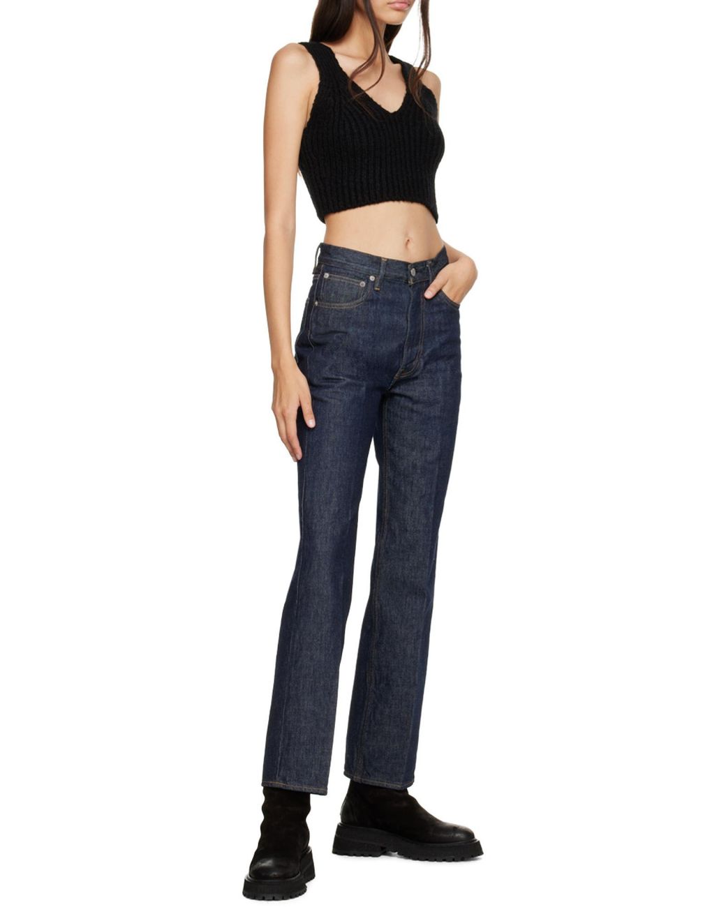 Auralee Blue Hard Twist Jeans
