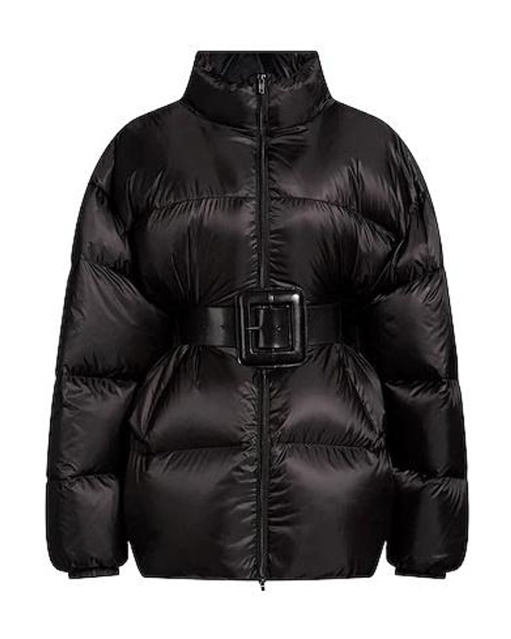 Balenciaga Black Solid Color Shiny Down Jacket