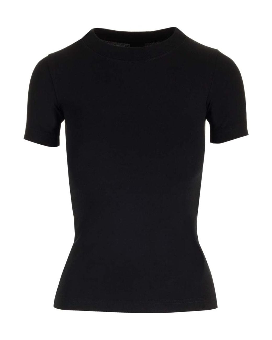 Balenciaga Black Logo Embellished Crewneck T-Shirt