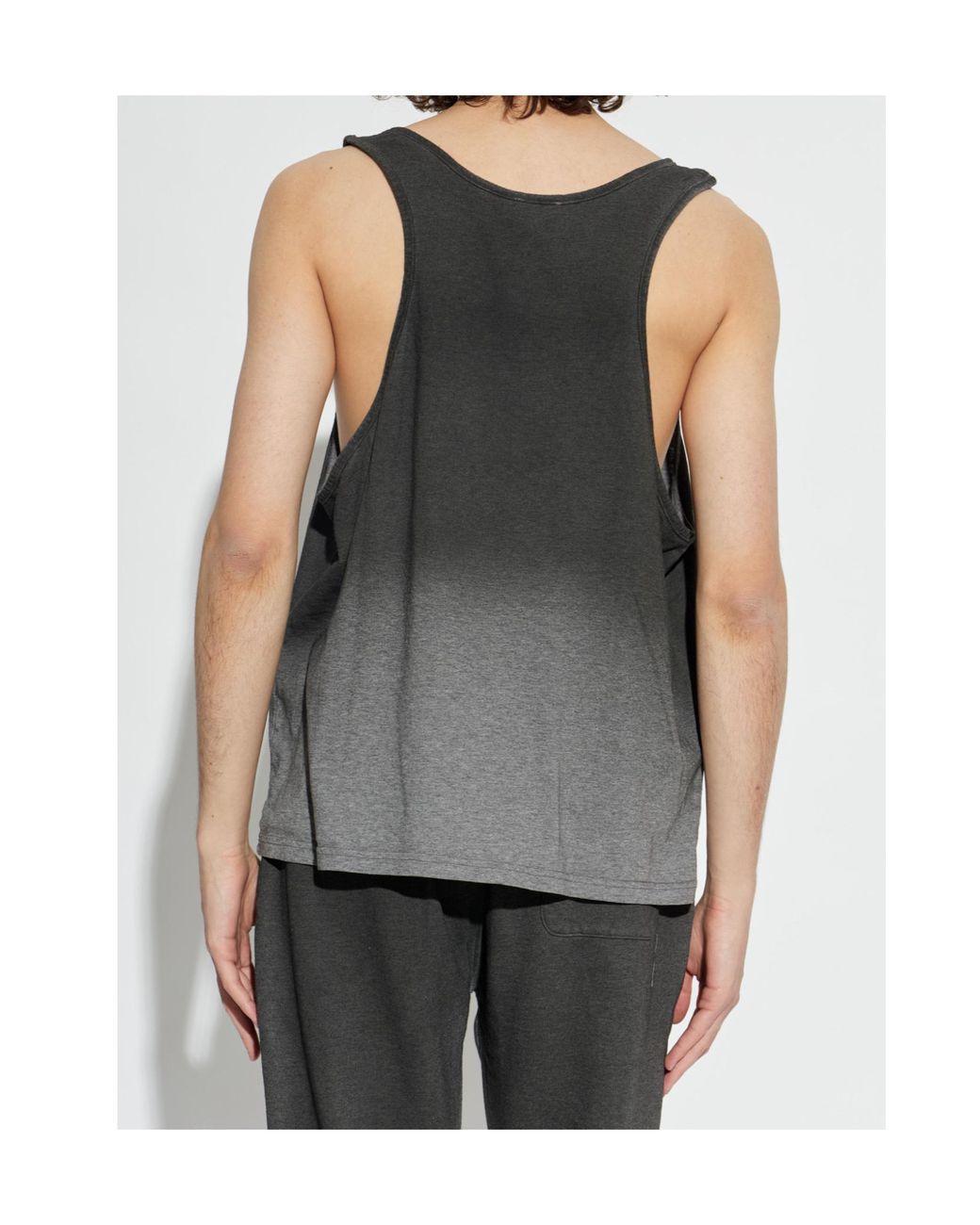 Moschino Gray Active Gradient Tank Top for men