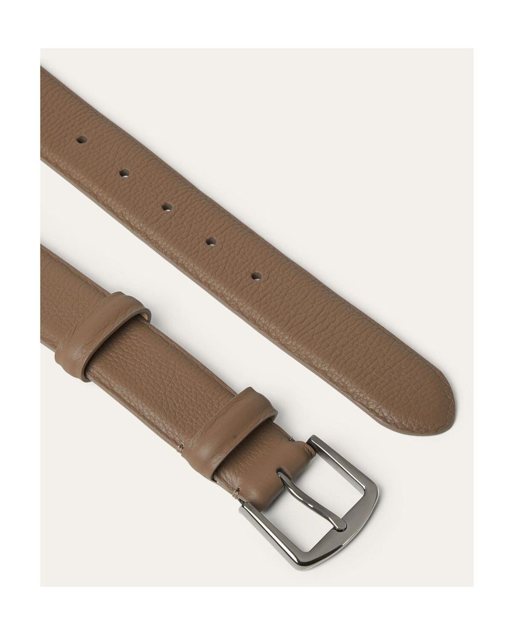 Loro Piana White Alsavel Belt for men