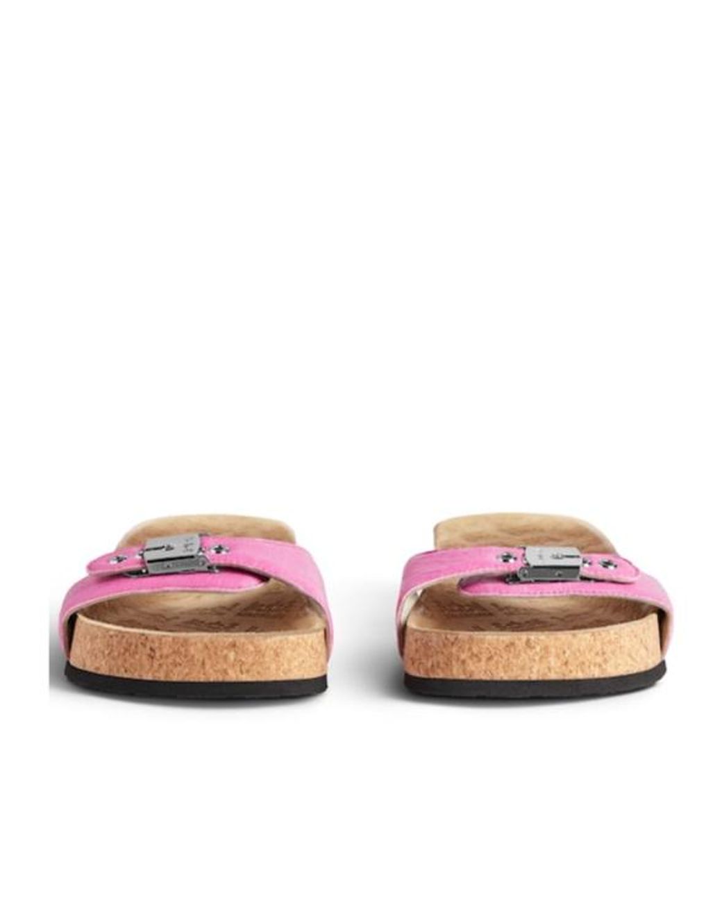 Balenciaga Pink X Scholl Buckled Sandals