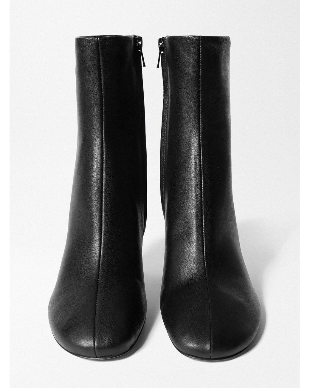 Jacquemus Black Sculpted Heel Ankle Boots