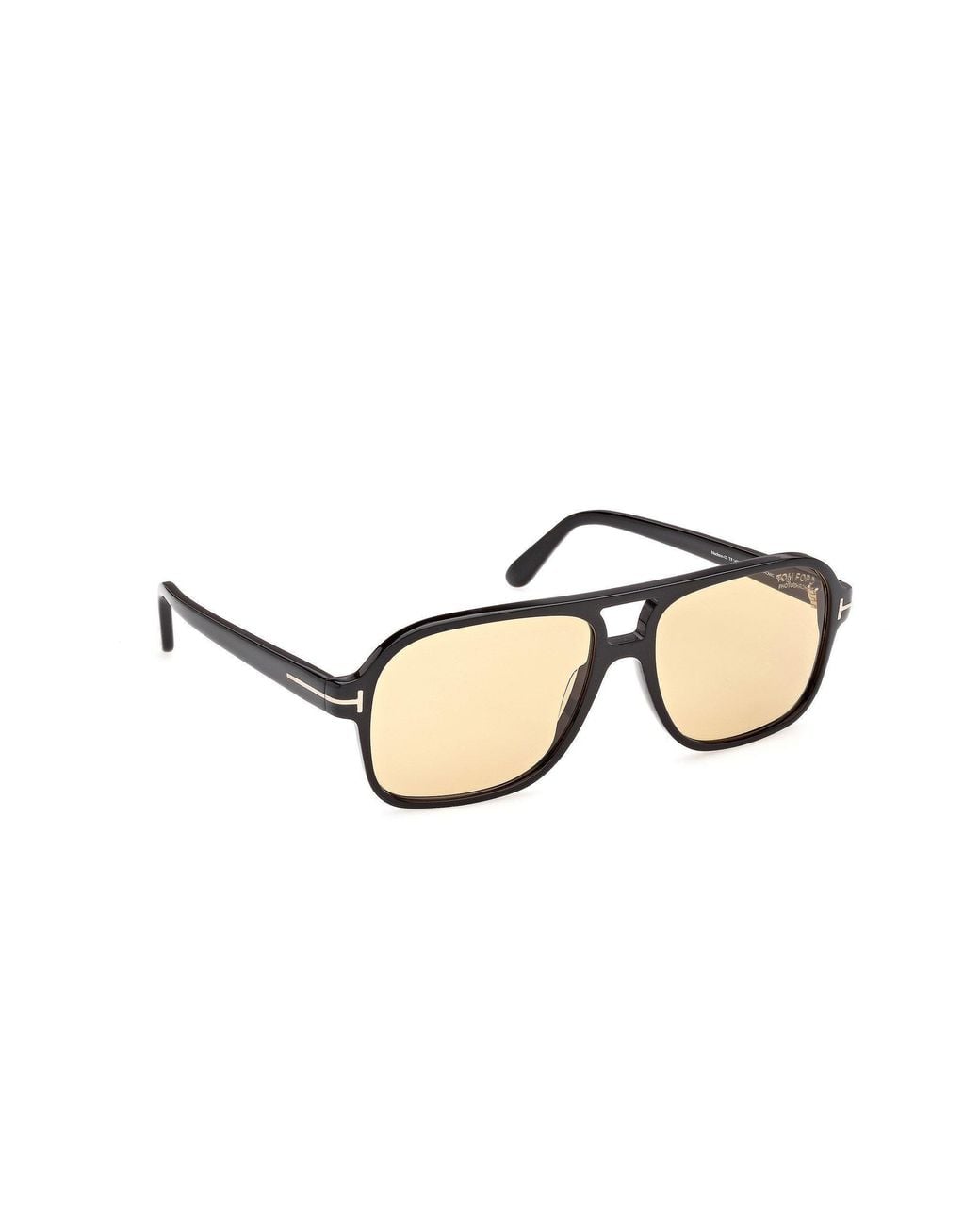 Tom Ford Natural Double Beam Pilot Sunglasses for men
