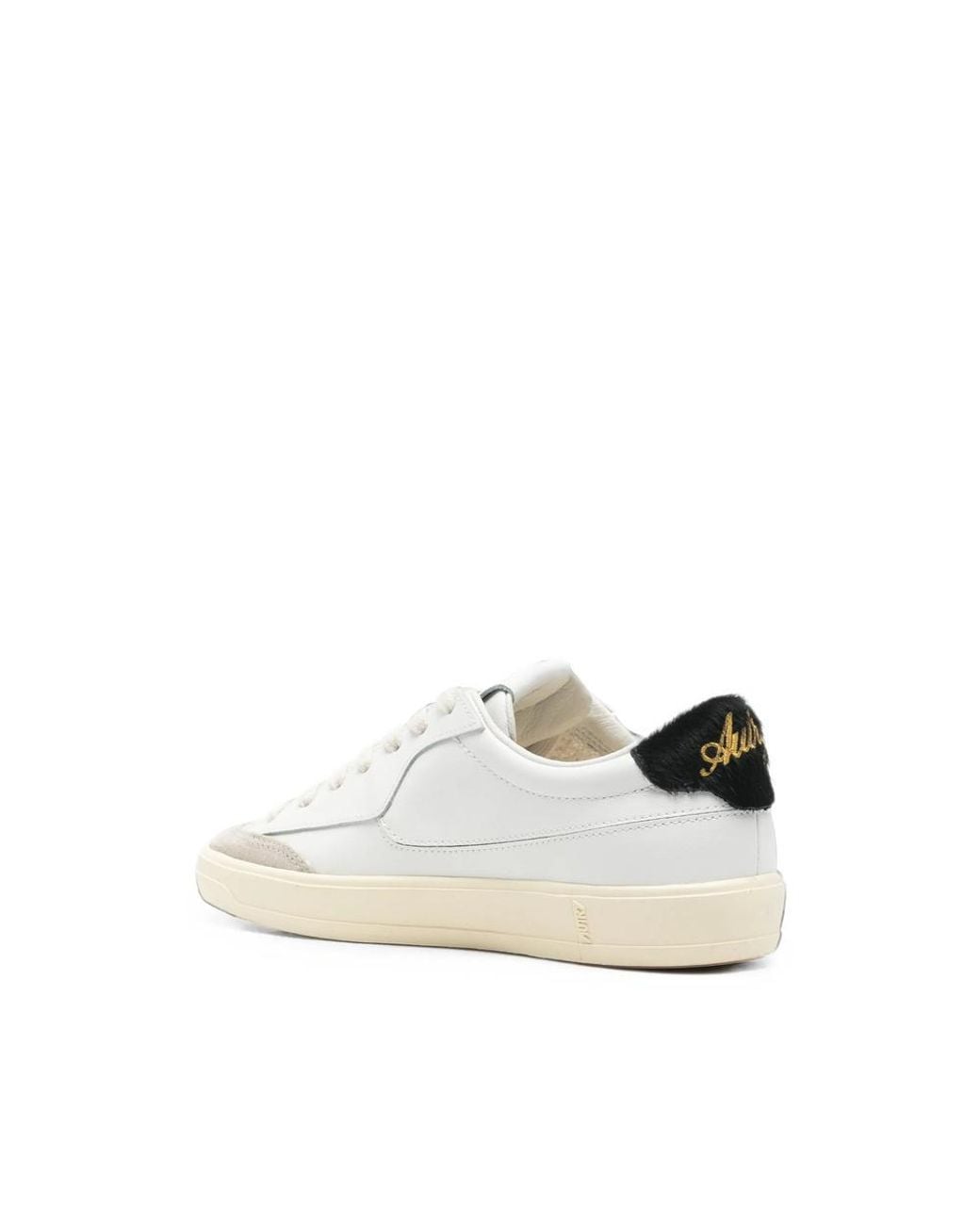 Autry White Flat-Soled Sneakers