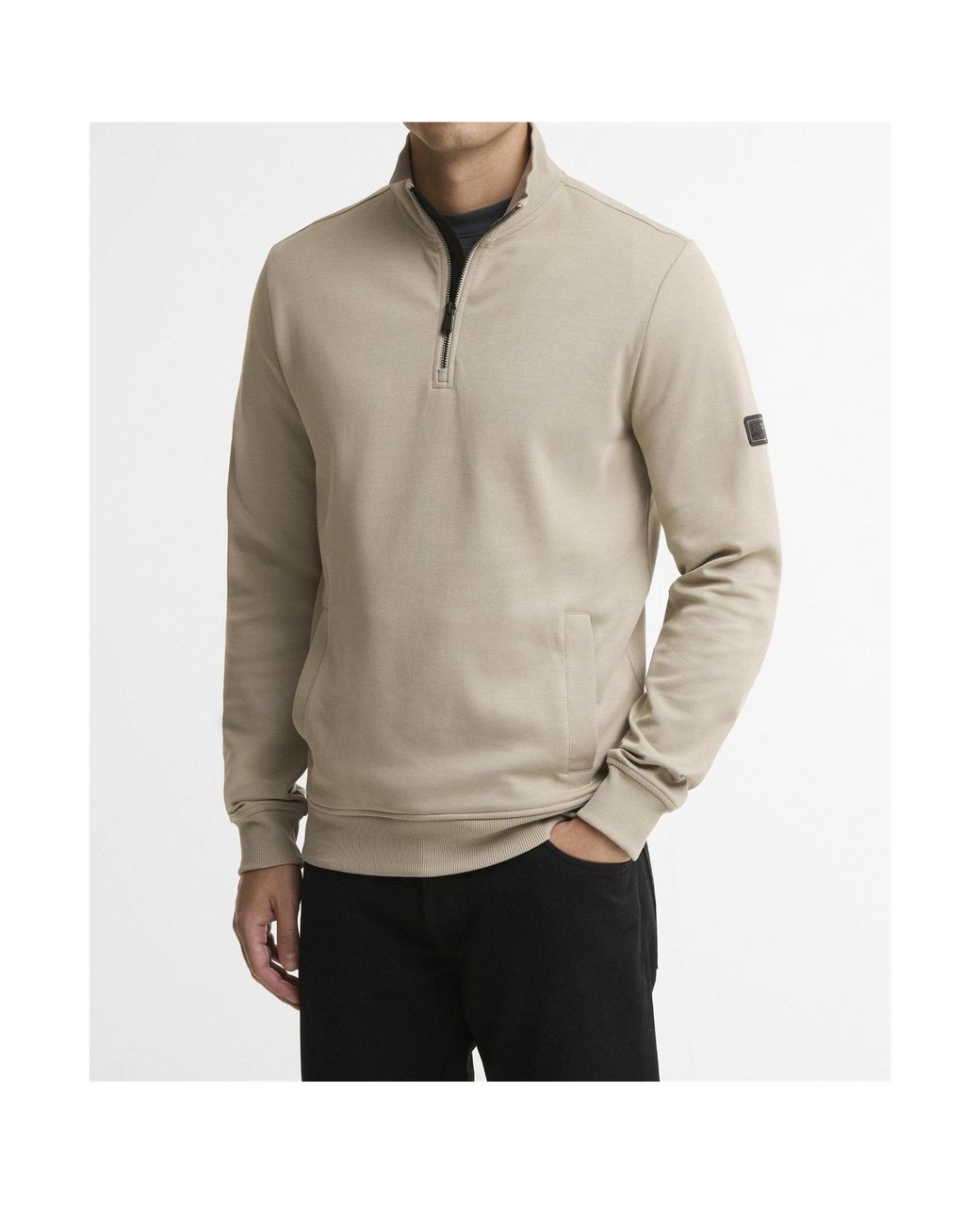 Barbour Natural Zip-Up Sweatshirt for men
