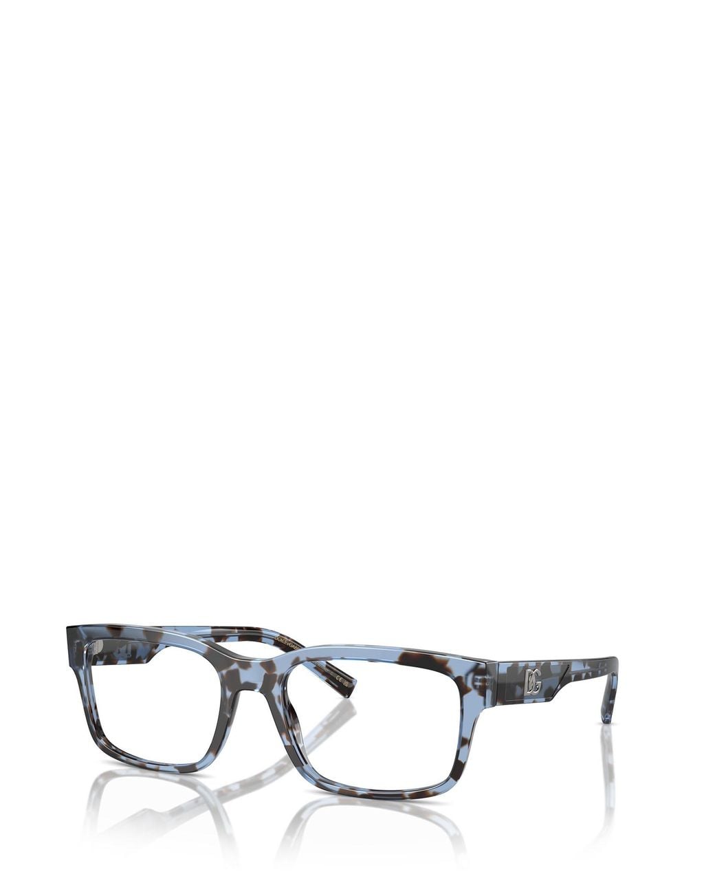 Dolce & Gabbana White Eyewear Rectangular Frame Glasses for men