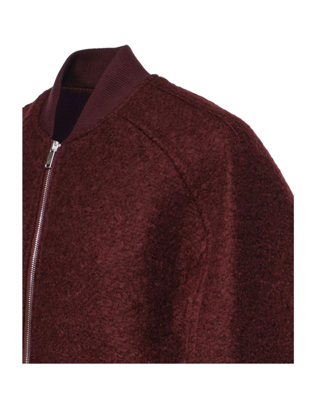 Frankie Shop Purple Oversized Bomber Jacket