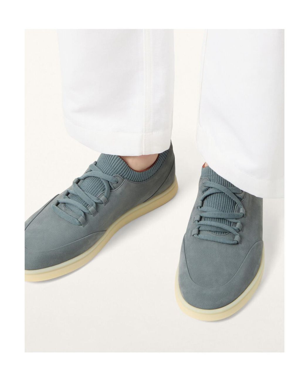 Loro Piana Blue Soho Walk Sneaker for men