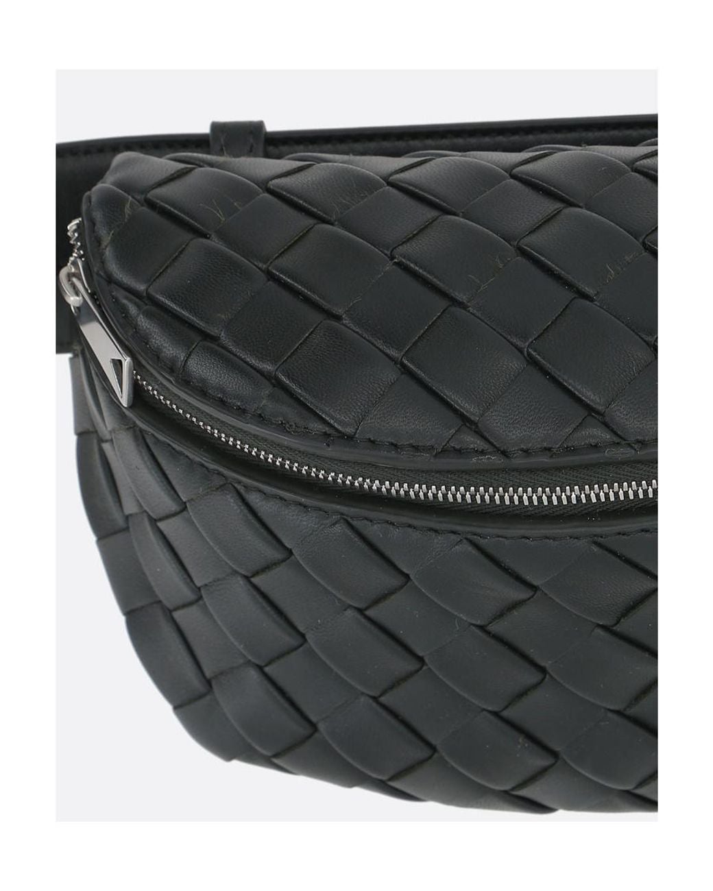 Bottega Veneta Black Intrecciato Belt Bag for men