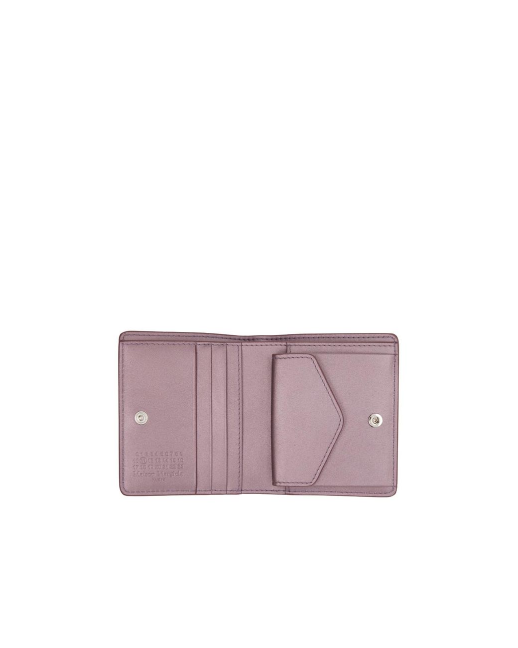 Maison Margiela Purple Four Stitches Bi-Fold Wallet for men