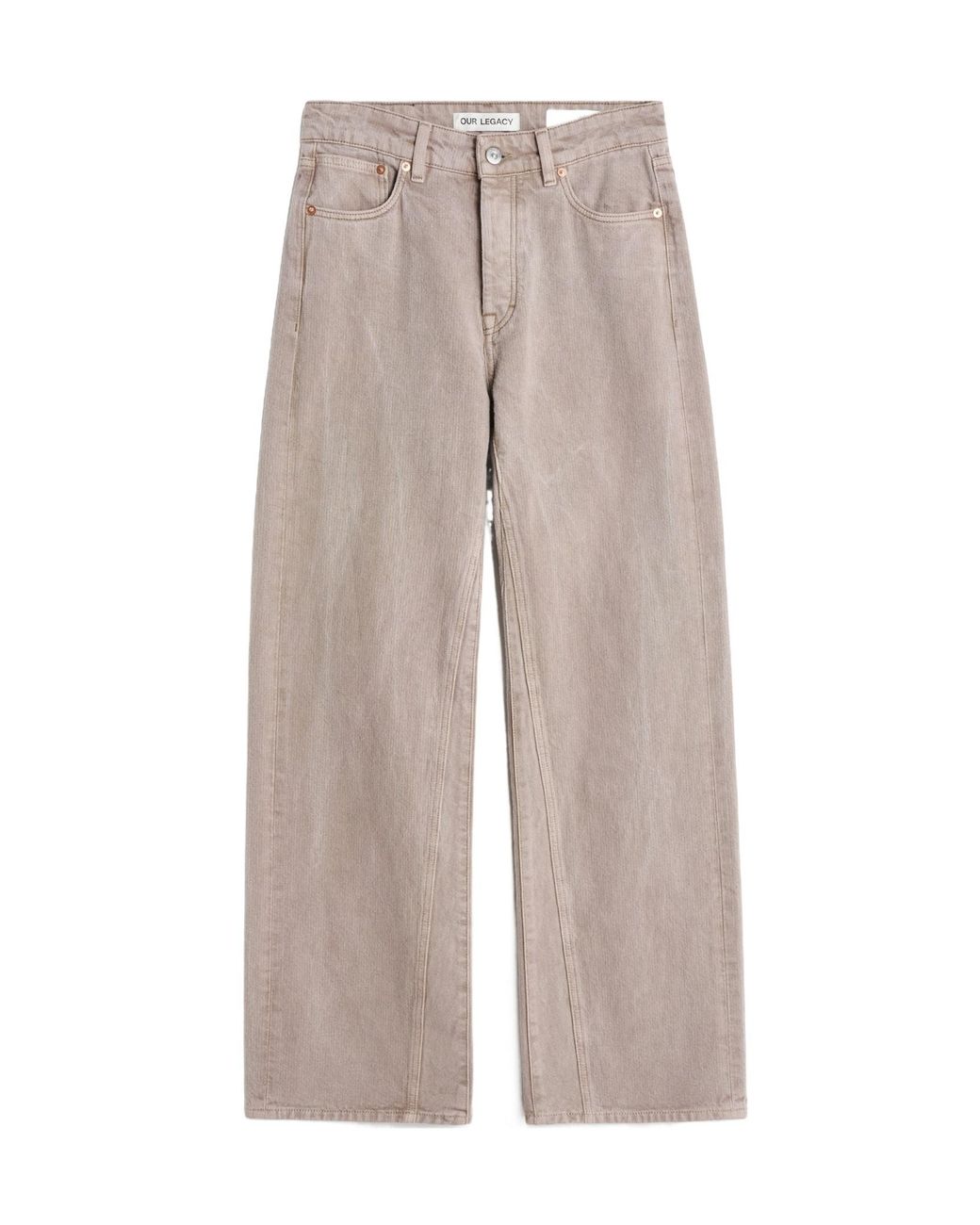 Our Legacy Gray Treble Cut Wide-Leg Jeans