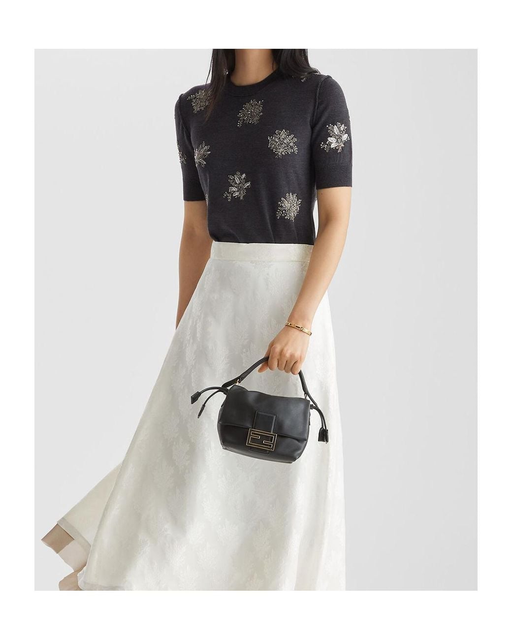 Fendi Black Nappa Leather Mini Bag