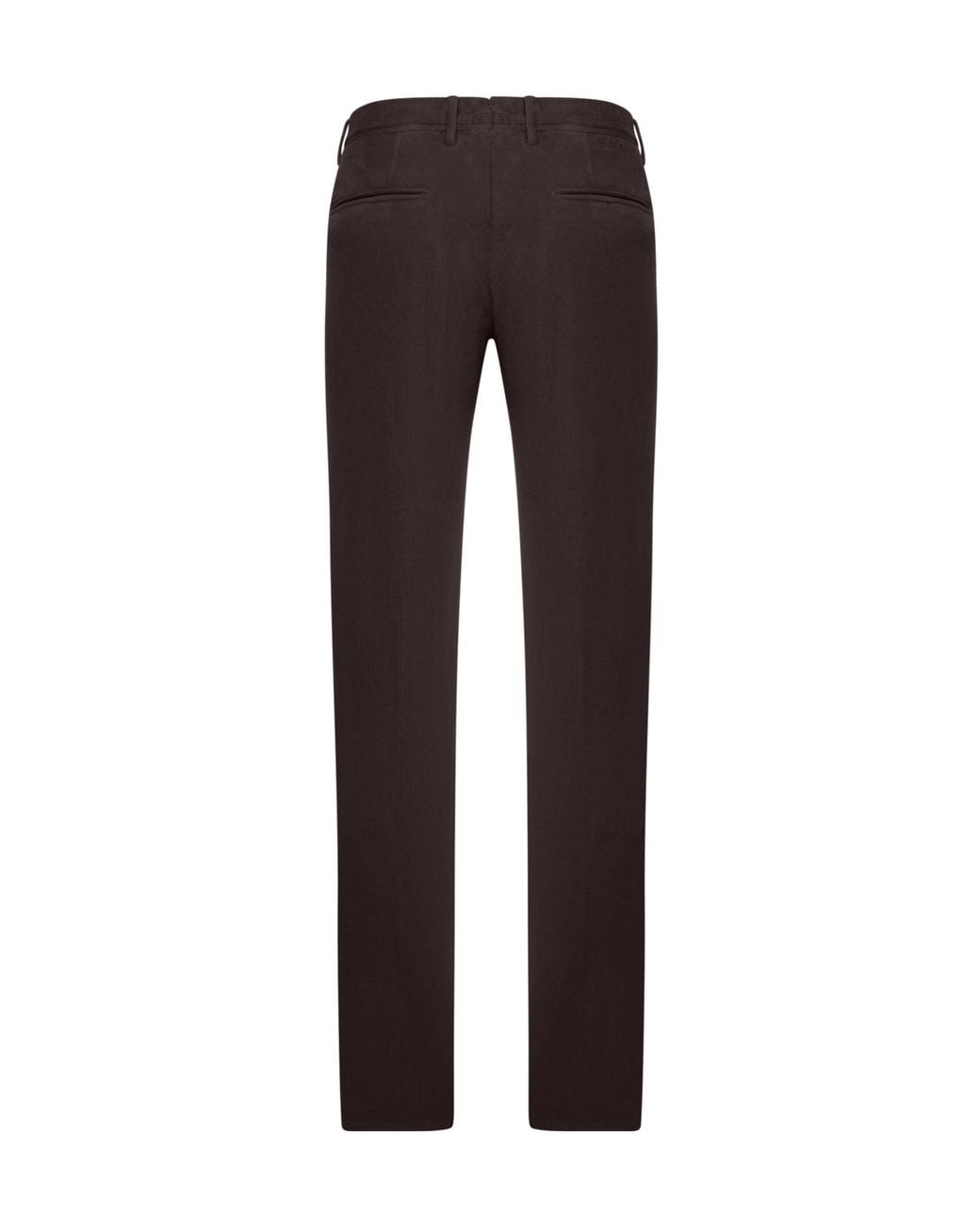 Incotex Black Ribbed Trousers for men