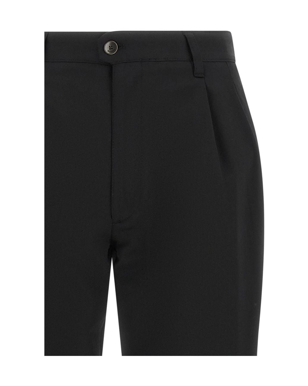 Incotex Black Pleated Tailored Pants for men
