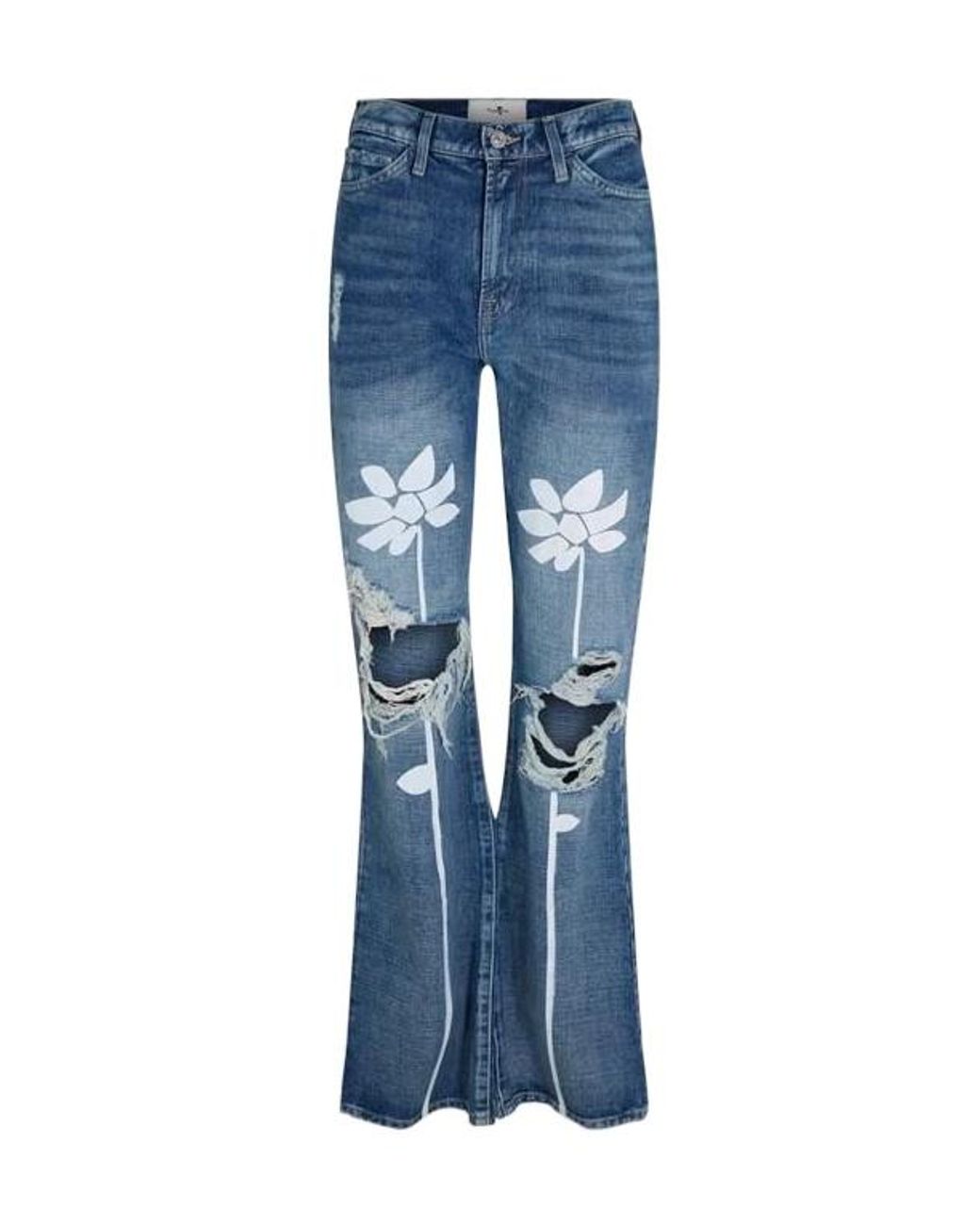 7 For All Mankind Blue Easy Bootcut Jeans
