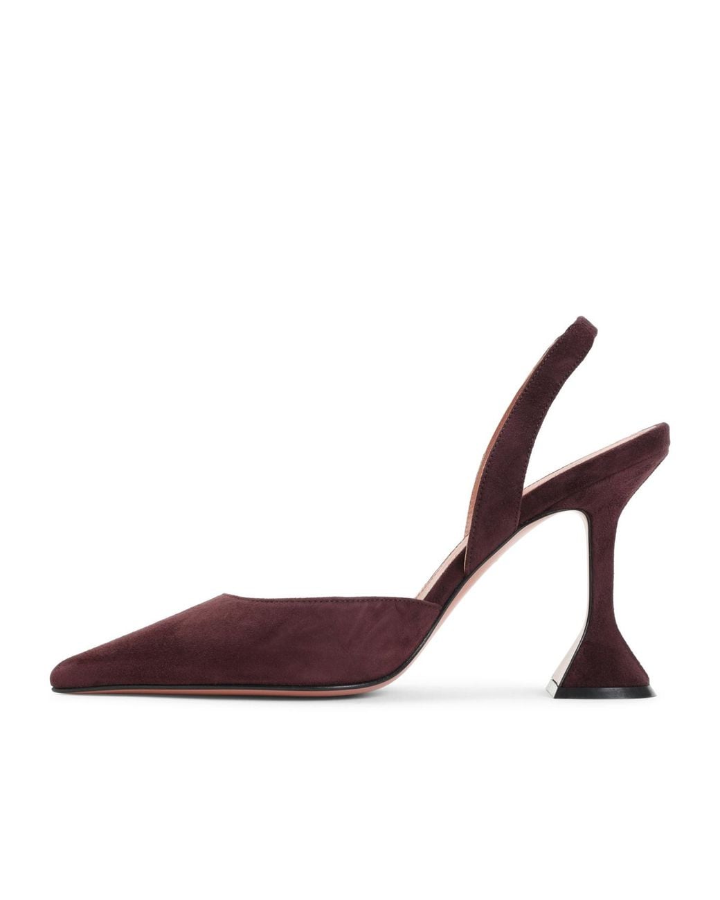 AMINA MUADDI Brown Pointed-Toe High-Heeled Sandals