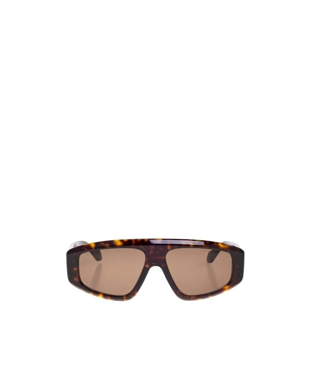 Alaïa Multicolor Tortoiseshell-Effect Mask-Frame Sunglasses