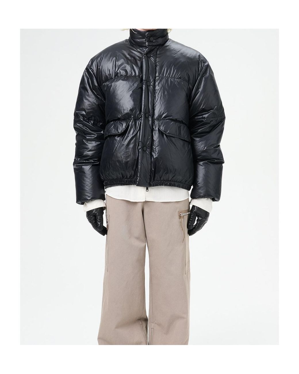Our Legacy Black Inhale Puffer Jacket for men