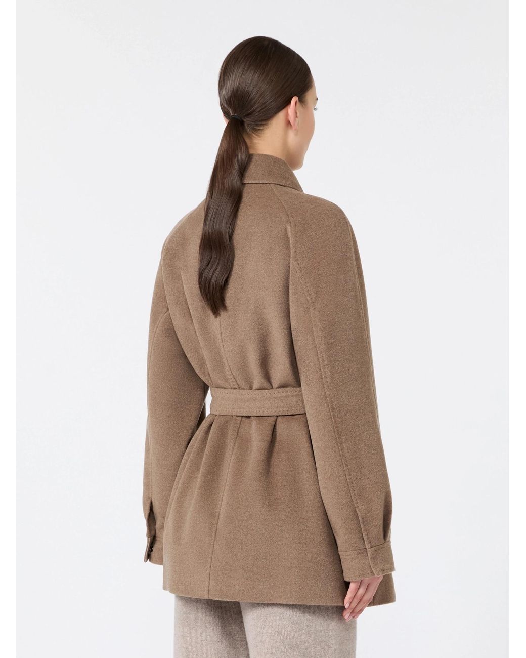 Max Mara Natural Long-Sleeved Coat