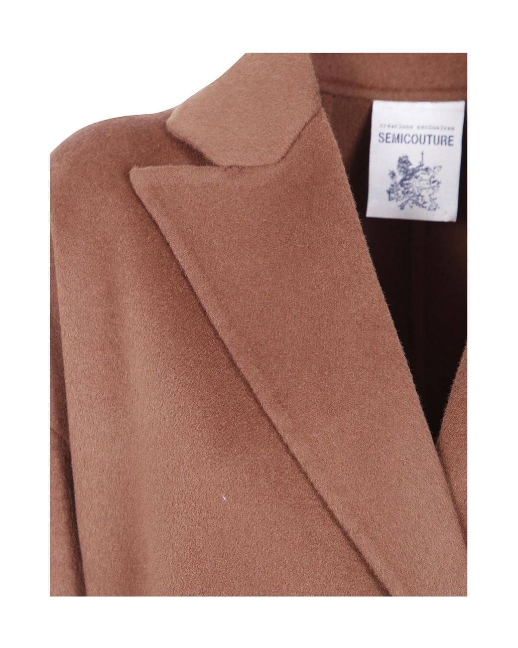 Semicouture Brown Isolde Belted Coat