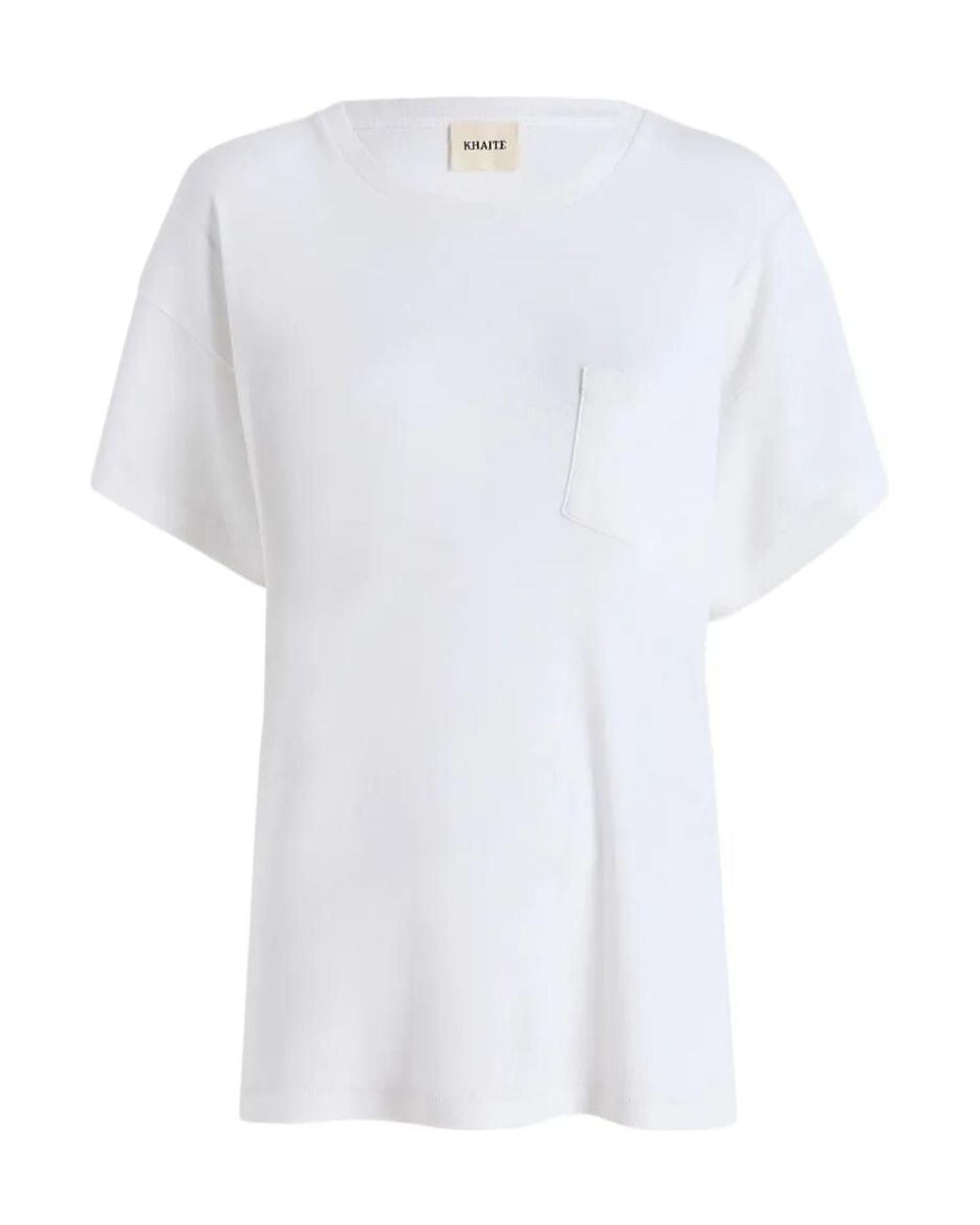 Khaite White Wanda Crewneck T-Shirt