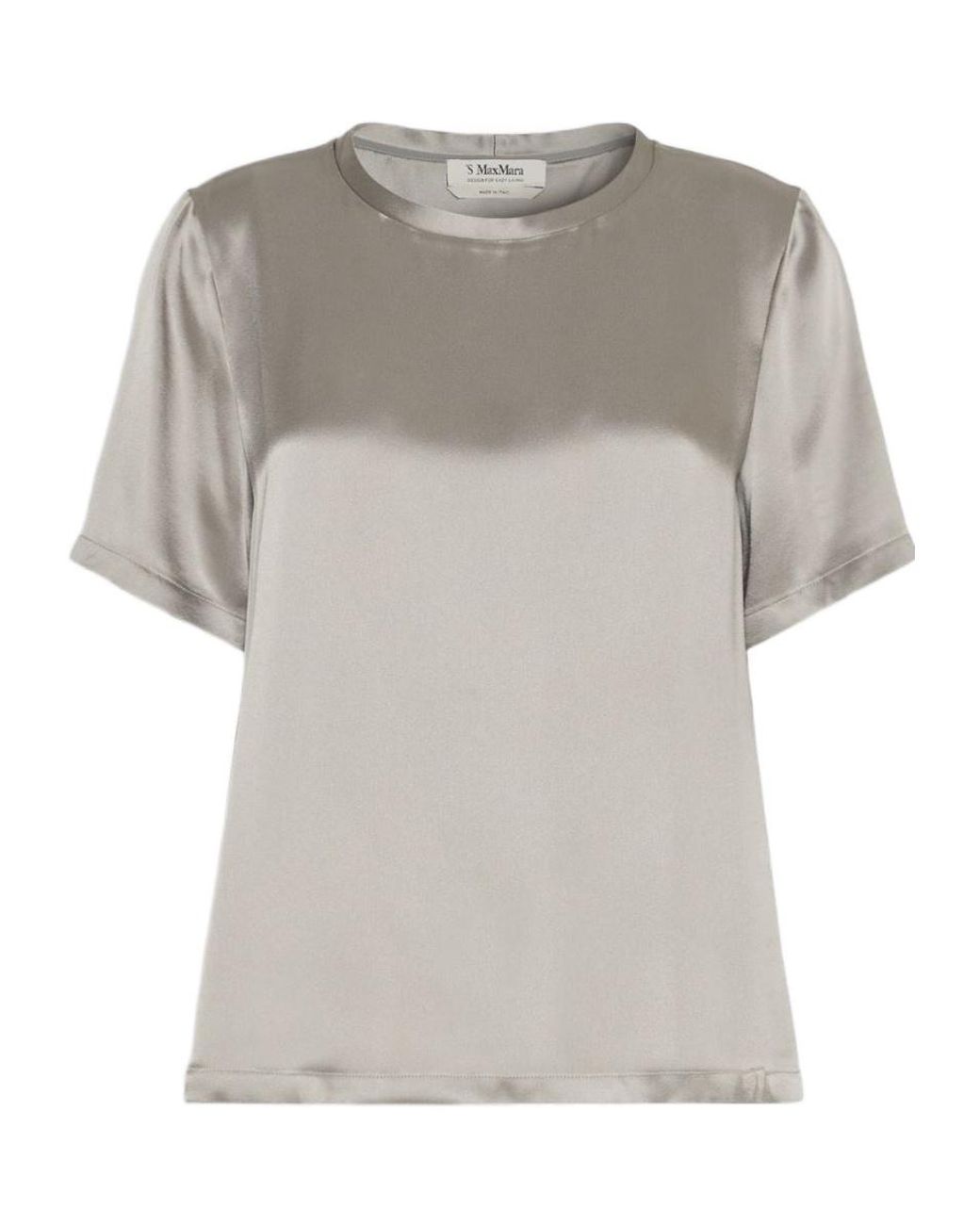 Max Mara Gray Short-Sleeved T-Shirt