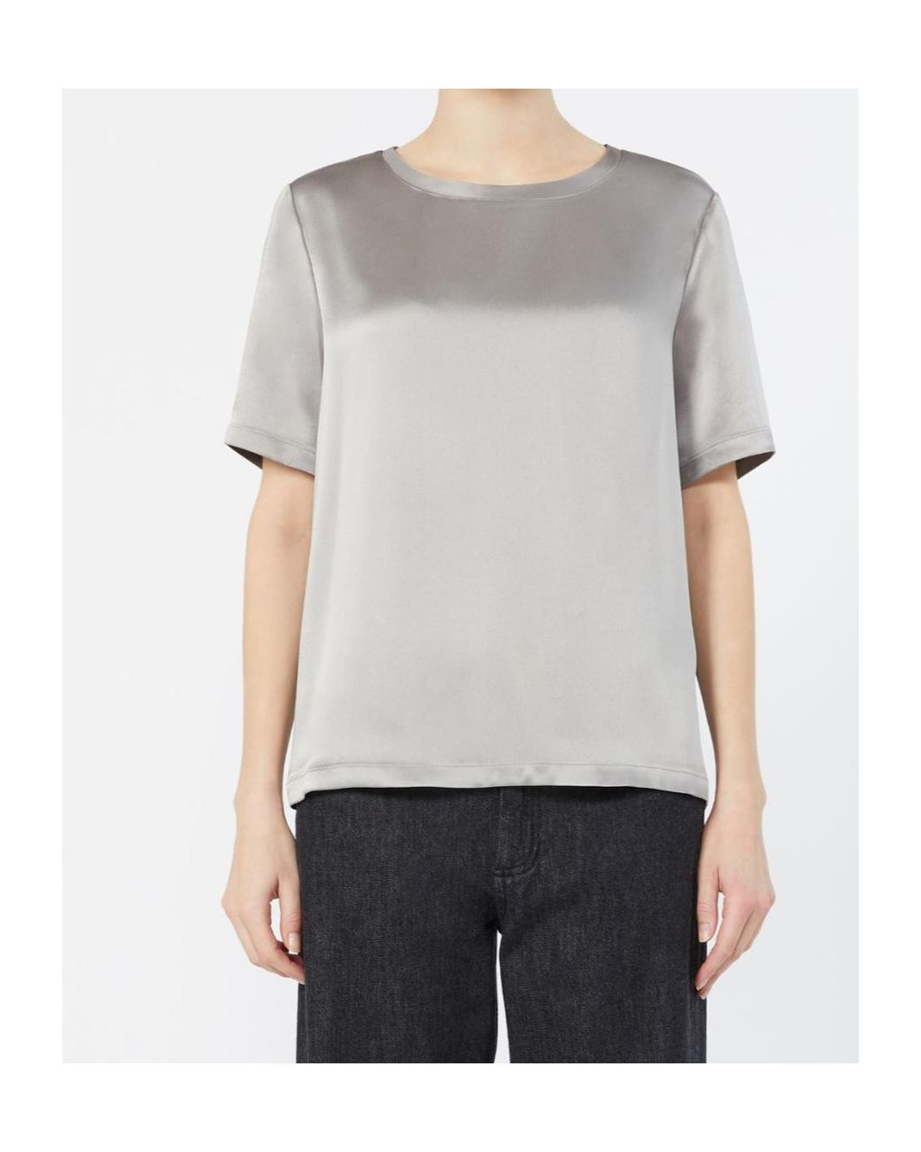 Max Mara Gray Short-Sleeved T-Shirt