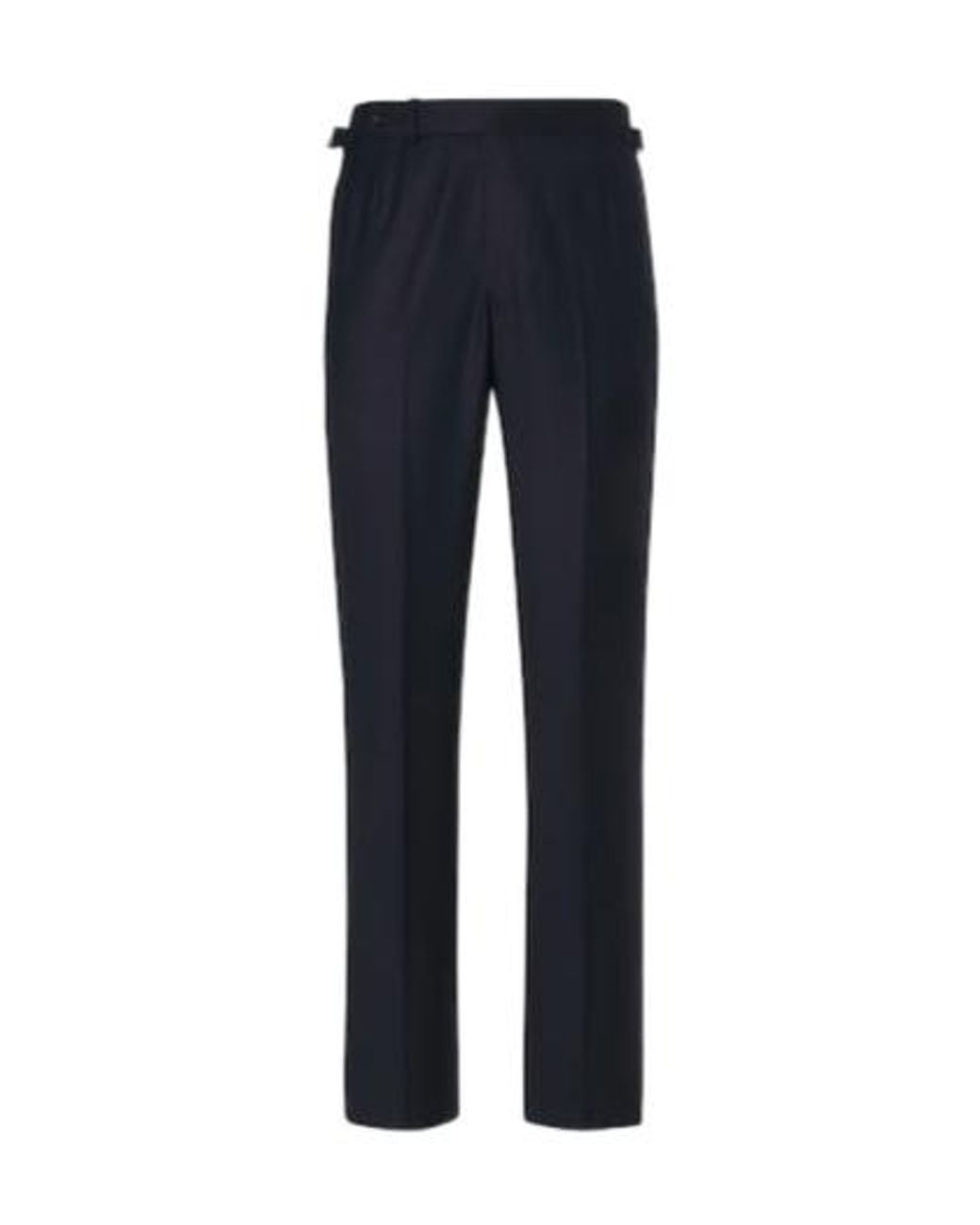 Dunhill Blue Wool Slim Pants for men