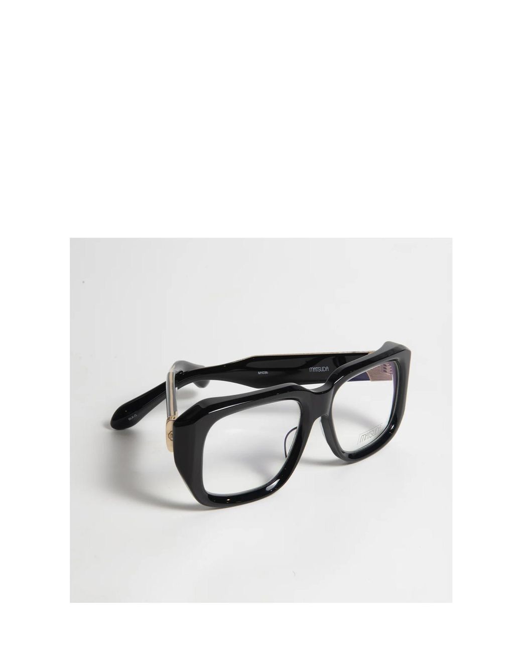 Matsuda Black Square Flat Mirror for men