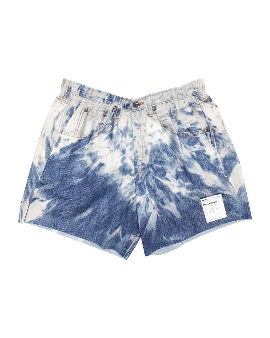 Satisfy Blue Peaceshell 5' Denim-Effect Shorts for men