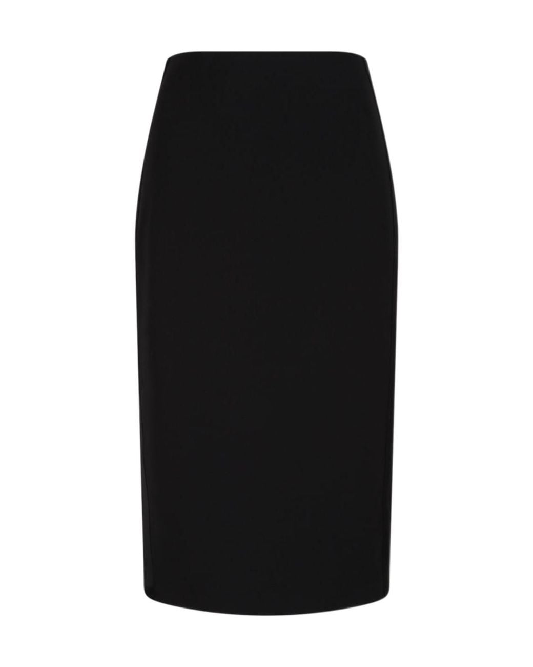 Elisabetta Franchi Black High-Waist Pencil Skirt