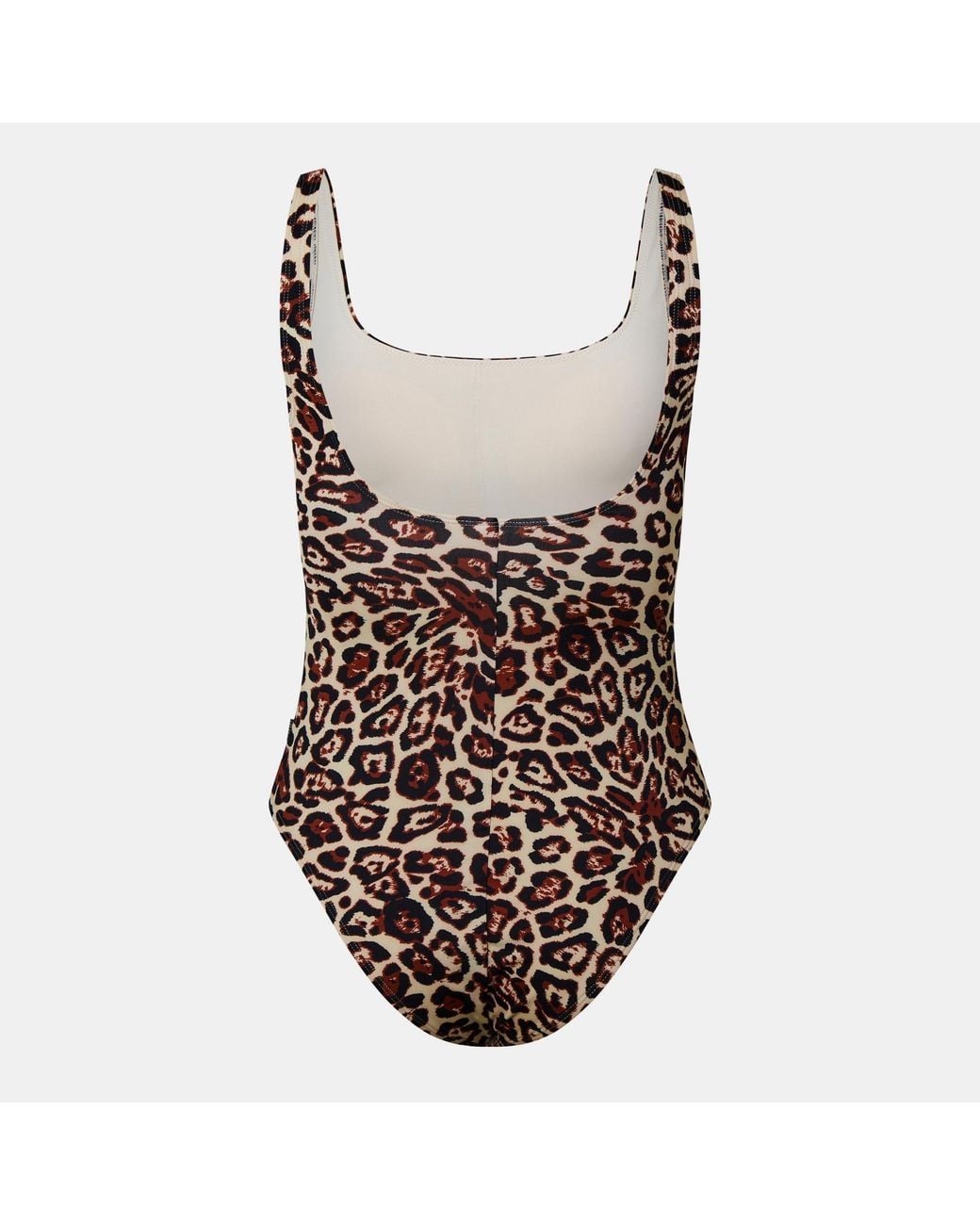 Goldbergh Brown Riviera Scoop Neck Swimsuit