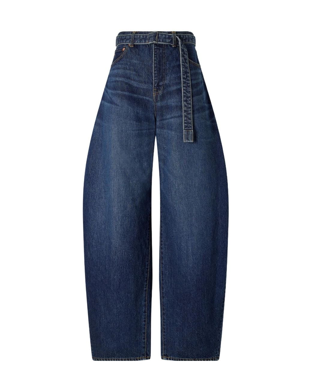 Sacai Blue Barrel Panelled Jeans