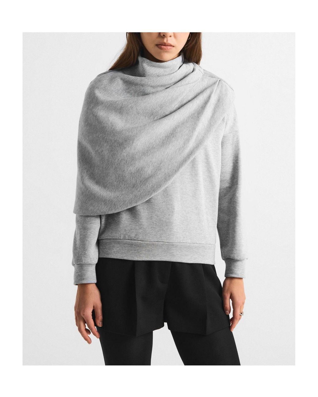 Magda Butrym Gray Light Heather Sweatshirt