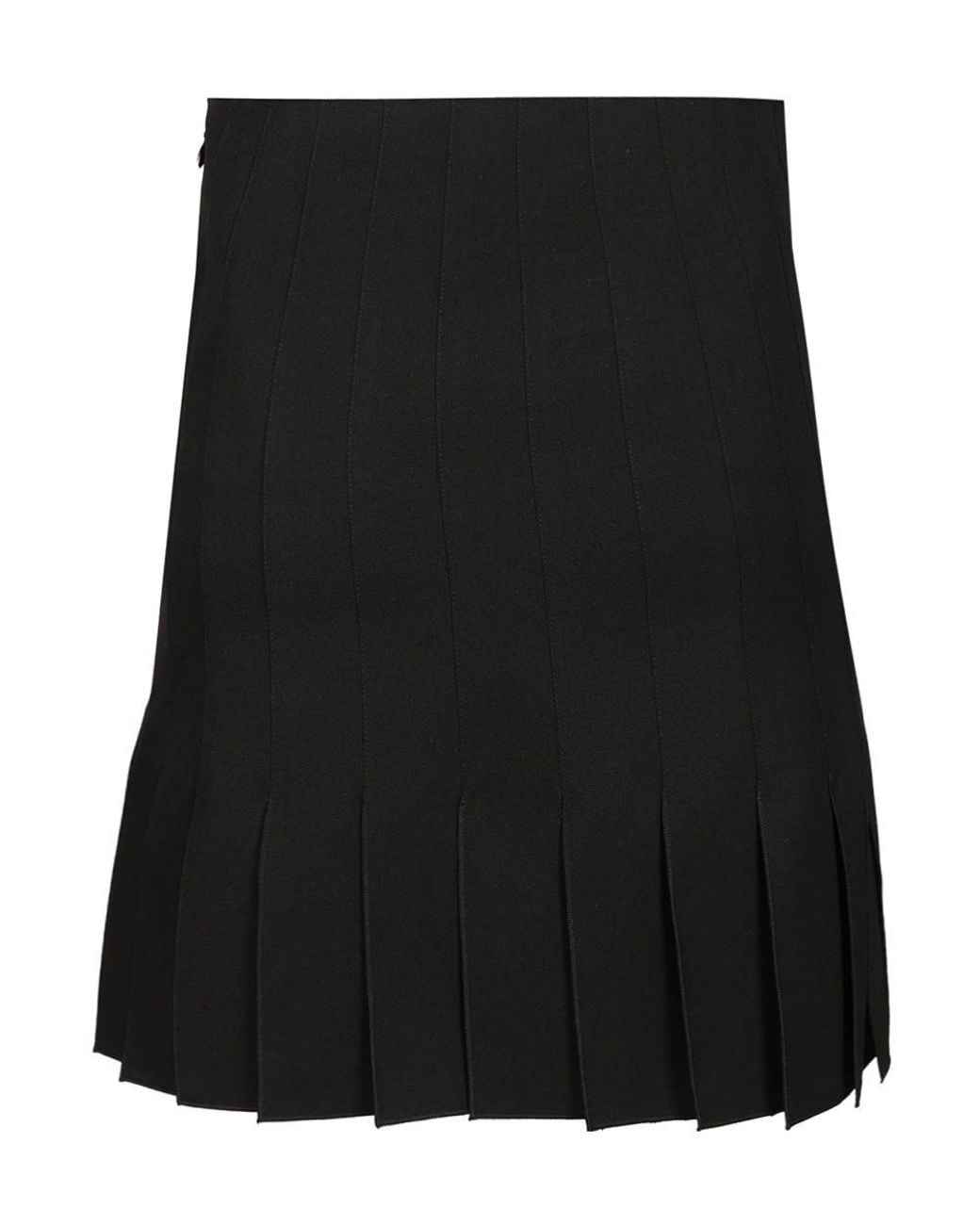 Marni Black Pleated Zipped Midi Skirt
