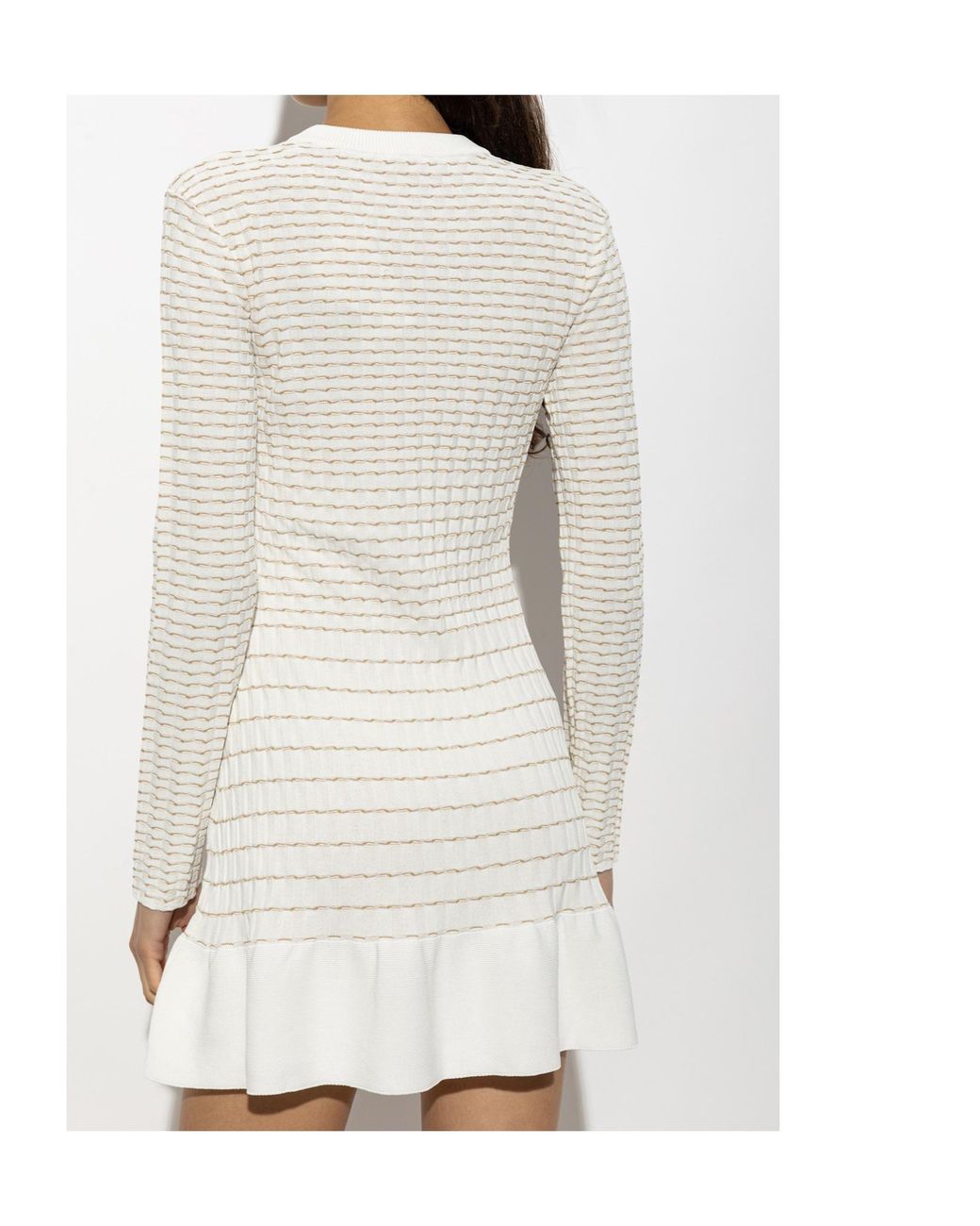 Casablanca White Long-Sleeved Dress