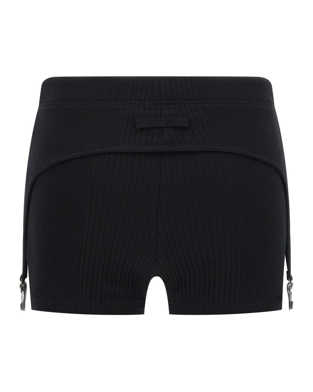 Jean Paul Gaultier Black Ribbed Shorts