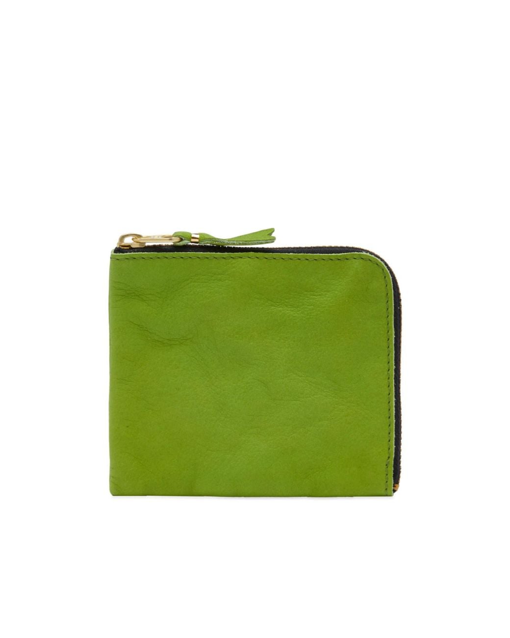 Comme des Garçons Green Zip Wallet for men
