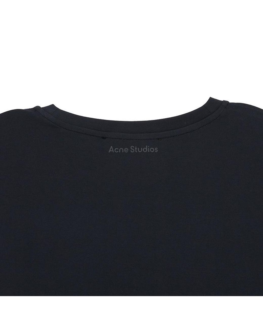 Acne Black Regular Fit T-Shirt for men