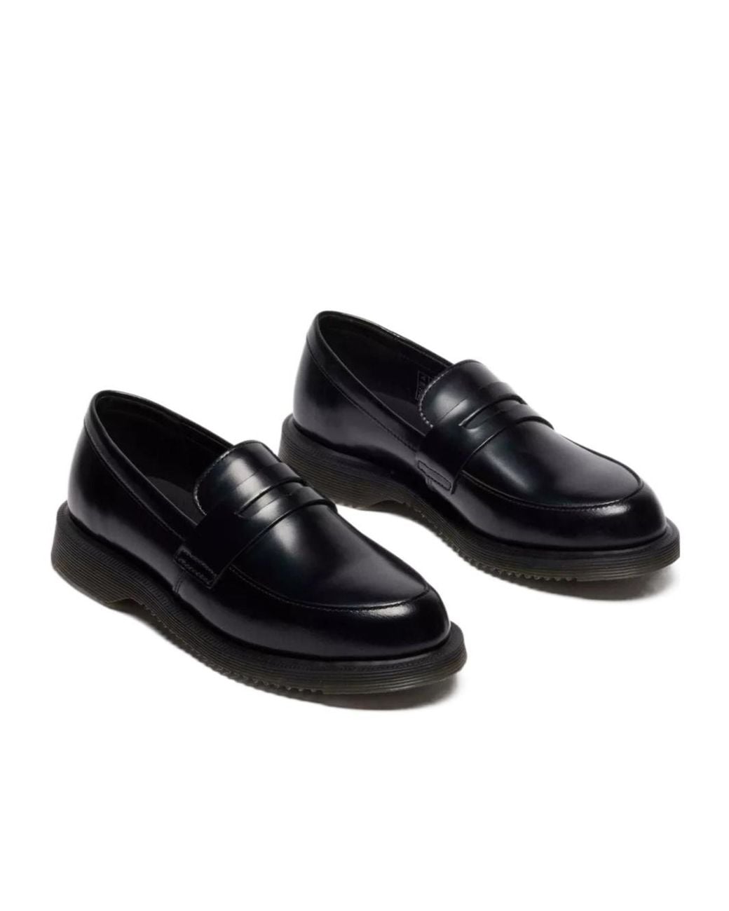 Dr. Martens Black Temara Penny Flat Shoes for men