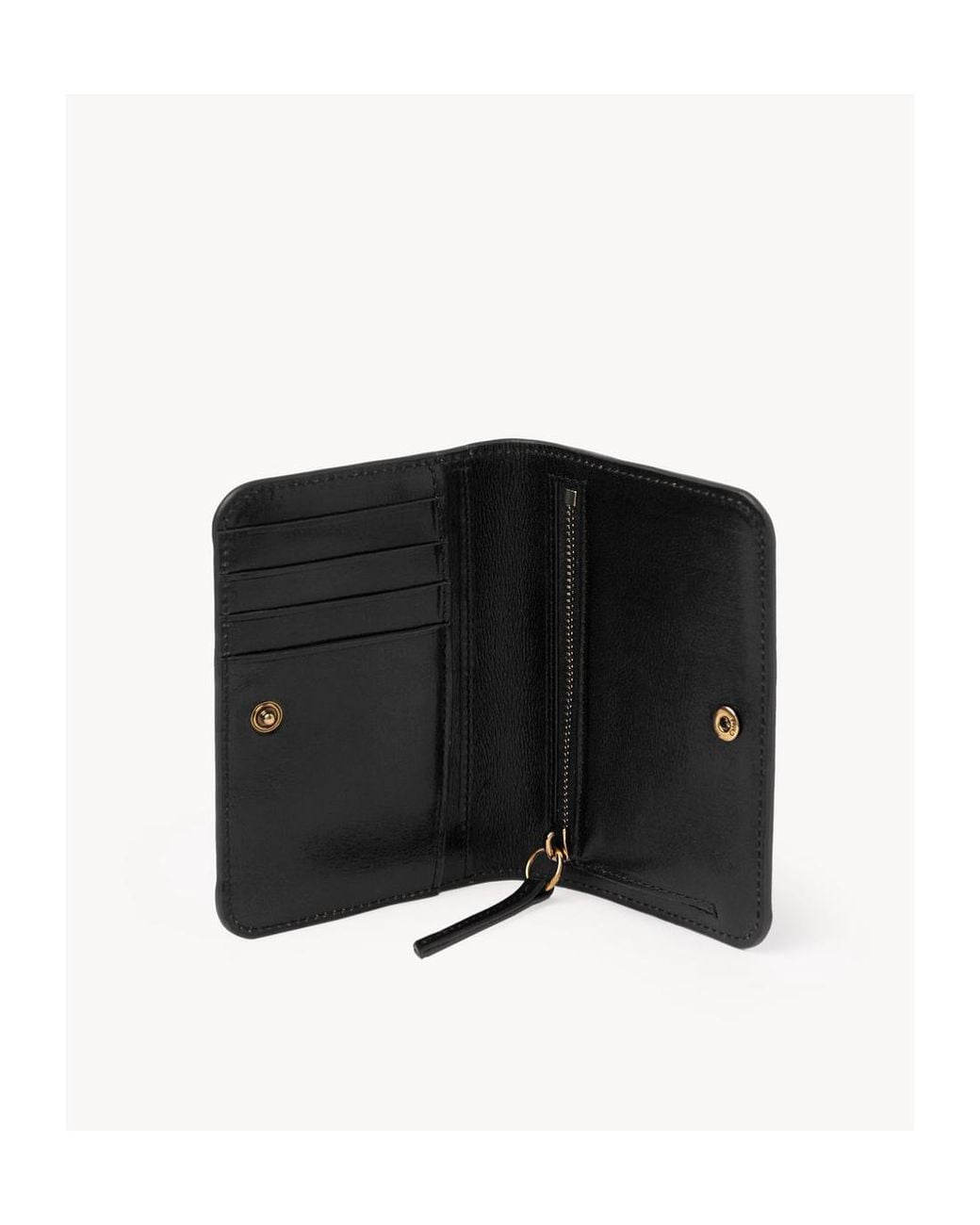 Chloé Black Chloé Logo Patch Wallet