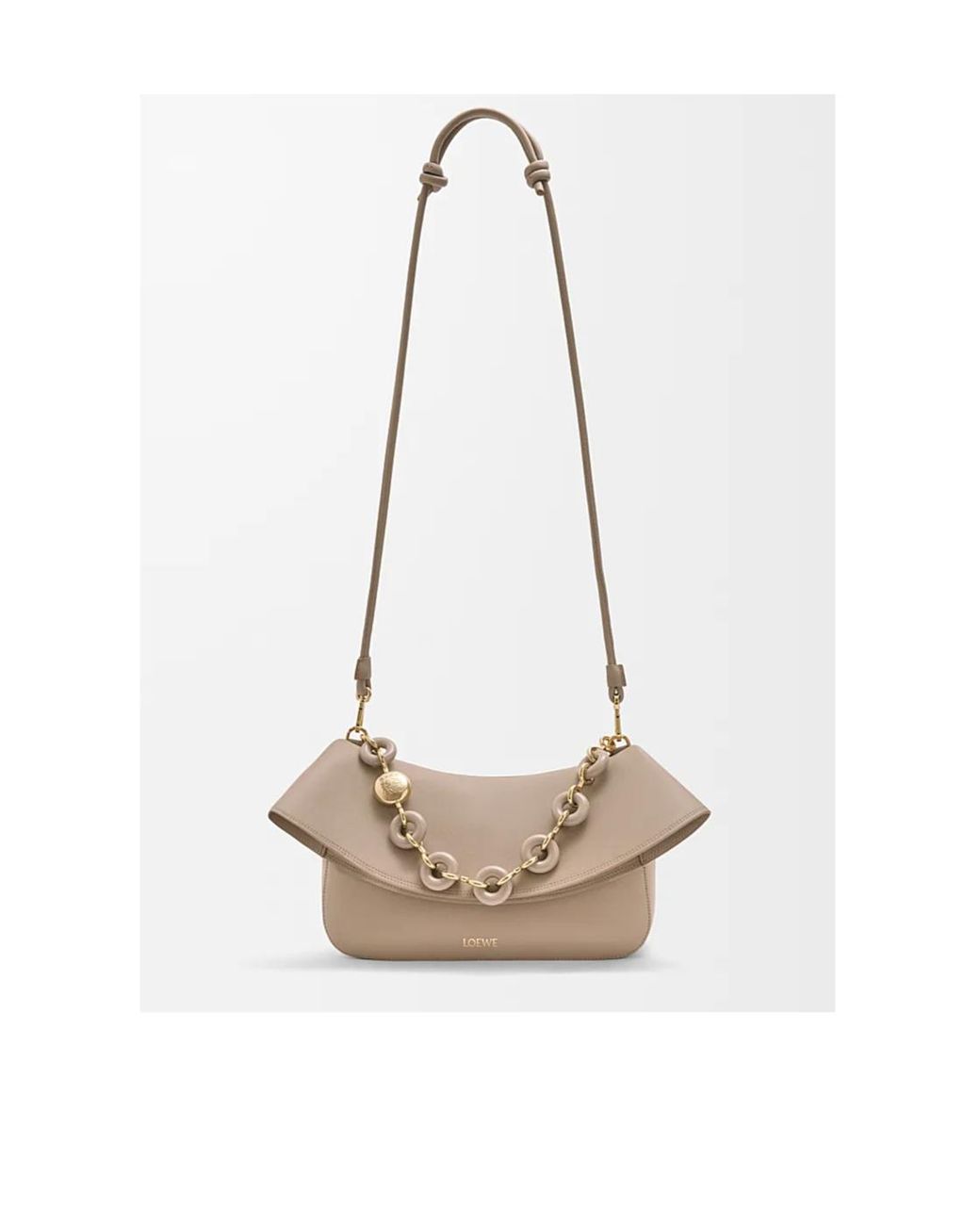 Loewe Natural Medium Leather Ola Shoulder Bag